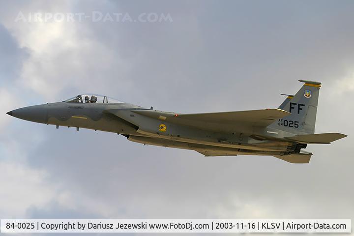 84-0025, 1984 McDonnell Douglas F-15C Eagle C/N 0936/C328, F-15C Eagle 84-0025 FF from 27th FS 'Fighting Eagles' 1th FW Langley AFB, VA