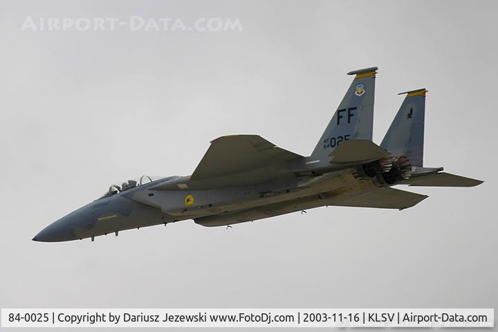 84-0025, 1984 McDonnell Douglas F-15C Eagle C/N 0936/C328, F-15C Eagle 84-0025 FF from 27th FS 'Fighting Eagles' 1th FW Langley AFB, VA