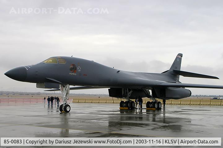 85-0083, Rockwell B-1B Lancer C/N 43, B-1B Lancer 85-0083 EL from 34th BS 