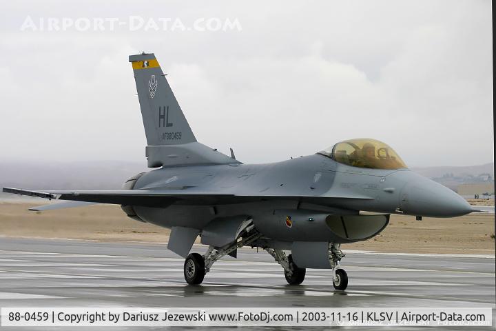88-0459, 1988 General Dynamics F-16CG Night Falcon C/N 1C-61, F-16CG Fighting Falcon 88-0459 HL from 4th FS 