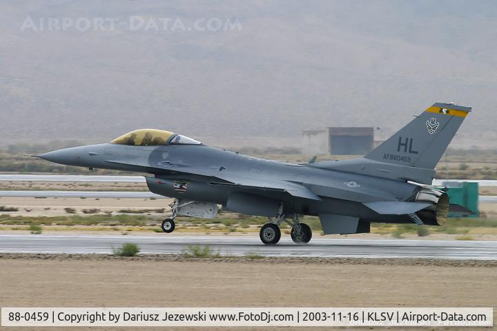 88-0459, 1988 General Dynamics F-16CG Night Falcon C/N 1C-61, F-16CG Fighting Falcon 88-0459 HL from 4th FS 