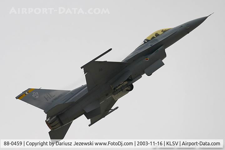 88-0459, 1988 General Dynamics F-16CG Night Falcon C/N 1C-61, F-16CG Fighting Falcon 88-0459 HL from 4th FS 