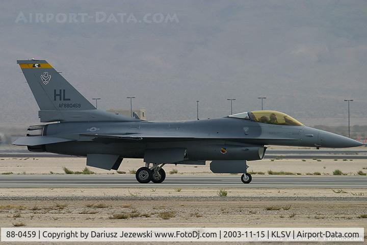 88-0459, 1988 General Dynamics F-16CG Night Falcon C/N 1C-61, F-16CG Fighting Falcon 88-0459 HL from 4th FS 