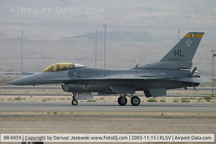 88-0459, 1988 General Dynamics F-16CG Night Falcon C/N 1C-61, F-16CG Fighting Falcon 88-0459 HL from 4th FS 