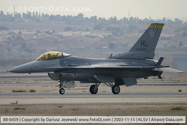 88-0459, 1988 General Dynamics F-16CG Night Falcon C/N 1C-61, F-16CG Fighting Falcon 88-0459 HL from 4th FS 