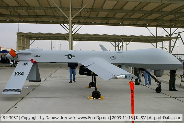 99-3057, 1999 General Atomics RQ-1K/L Predator C/N P-057, MQ-1B Predator 99-3057 WA from 11th RS 432rd AEW Creech AFB, NV