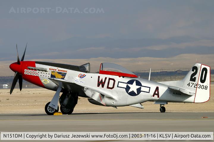 N151DM, 1944 North American F-51D Mustang C/N 44-13250, North American F-51D Mustang 