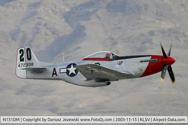 N151DM, 1944 North American F-51D Mustang C/N 44-13250, North American F-51D Mustang 