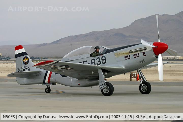 N50FS, 1966 North American F-51D Mustang C/N 44-74839-59, North American F-51D Muatng 