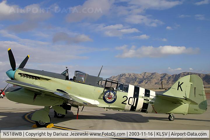 N518WB, 1950 Fairey Firefly AS.6 C/N F.8646, Fairey Firefly AS-6 C/N 135129, NX518WB