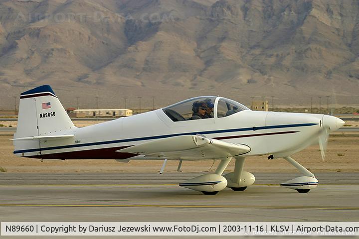 N89660, 1998 Vans RV-6A C/N 24618, RV-6A  C/N 24618, N89660
