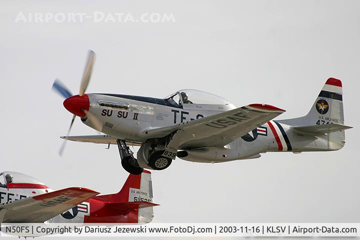 N50FS, 1966 North American F-51D Mustang C/N 44-74839-59, Canadair T-33-MK3 Silver Star 