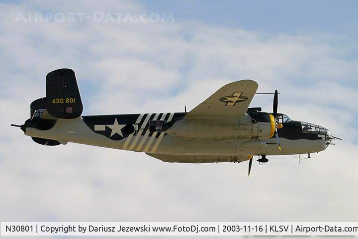 N30801, 1944 North American TB-25N Mitchell C/N 108-34076, North American TB-25N Mitchell 