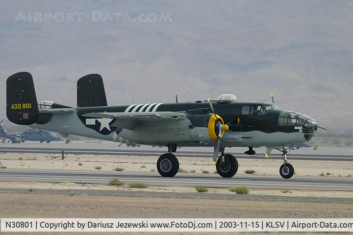 N30801, 1944 North American TB-25N Mitchell C/N 108-34076, North American TB-25N Mitchell 