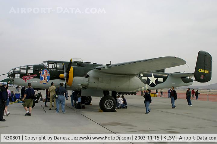 N30801, 1944 North American TB-25N Mitchell C/N 108-34076, North American TB-25N Mitchell 