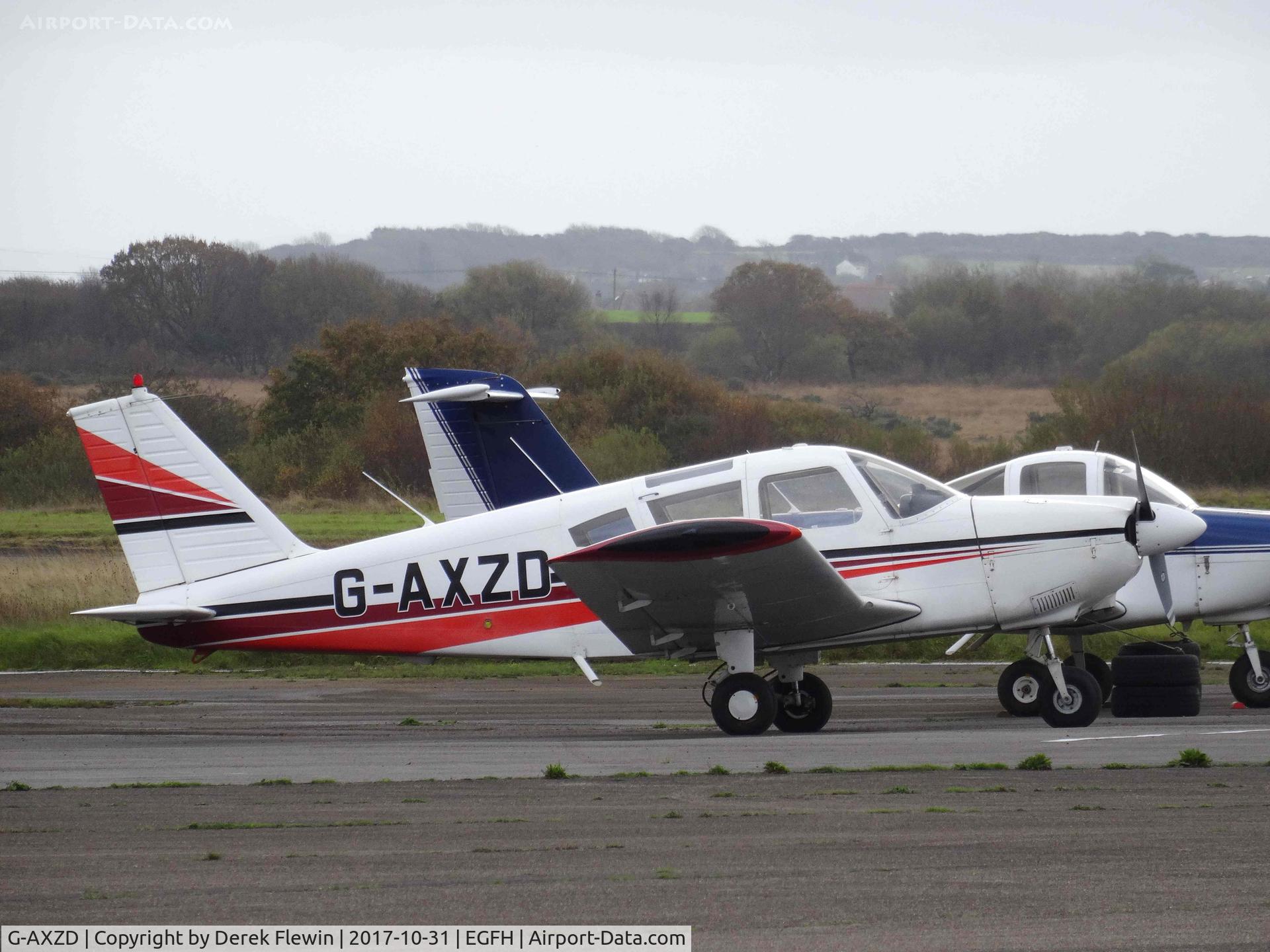 G-AXZD, 1970 Piper PA-28-180 Cherokee C/N 28-5609, Visiting Cherokee, Jersey based.