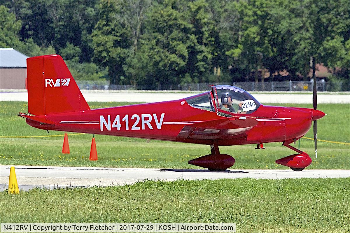 N412RV, 2008 Vans RV-12 C/N 2, at 2017 AirVenture at Oshkosh