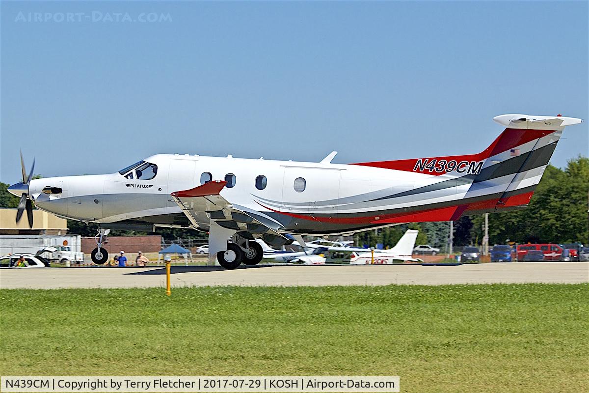 N439CM, 2012 Pilatus PC-12/47E C/N 1377, at 2017 AirVenture at Oshkosh