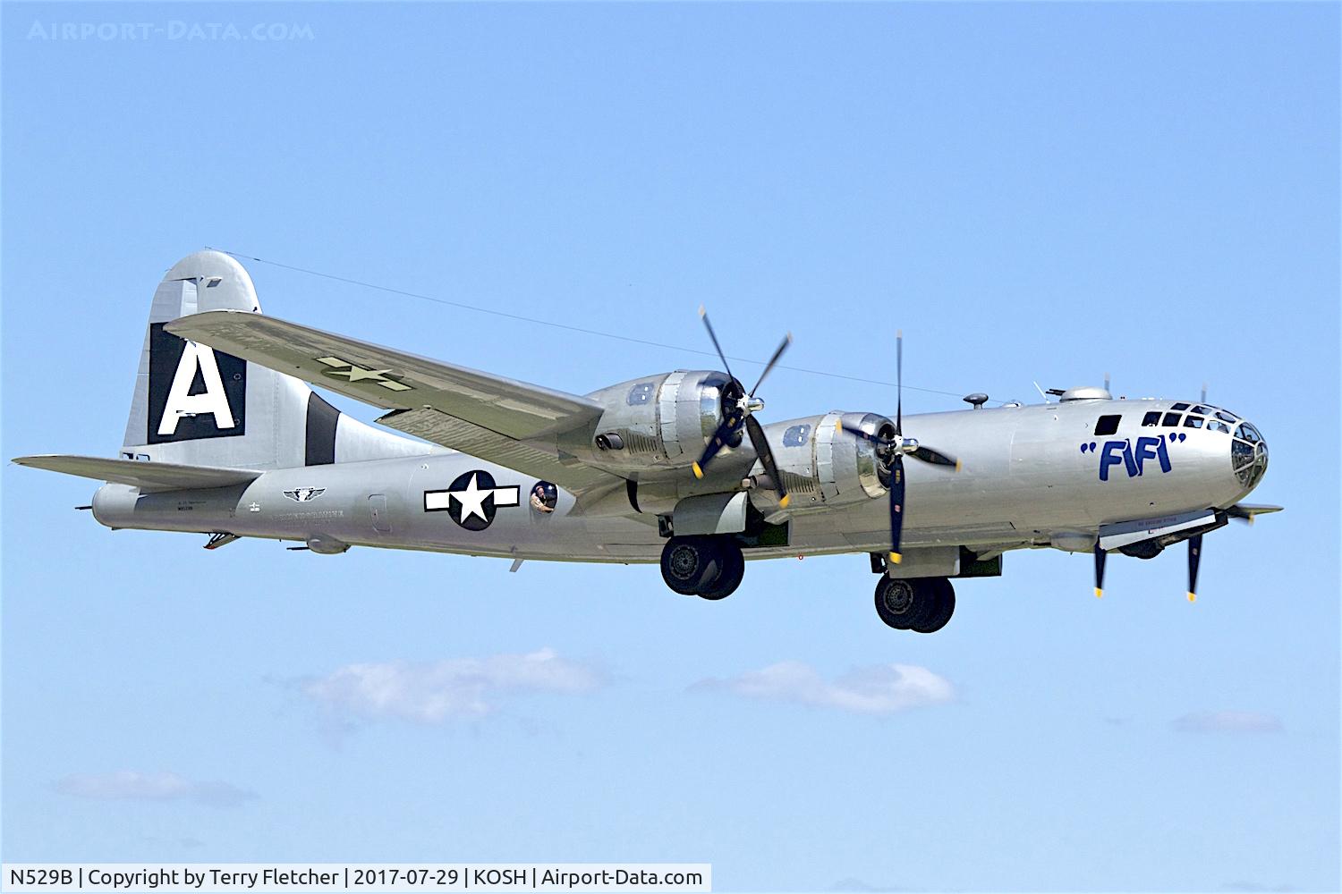 N529B, 1944 Boeing B-29A-60-BN Superfortress C/N 11547, at 2017 AirVenture at Oshkosh
