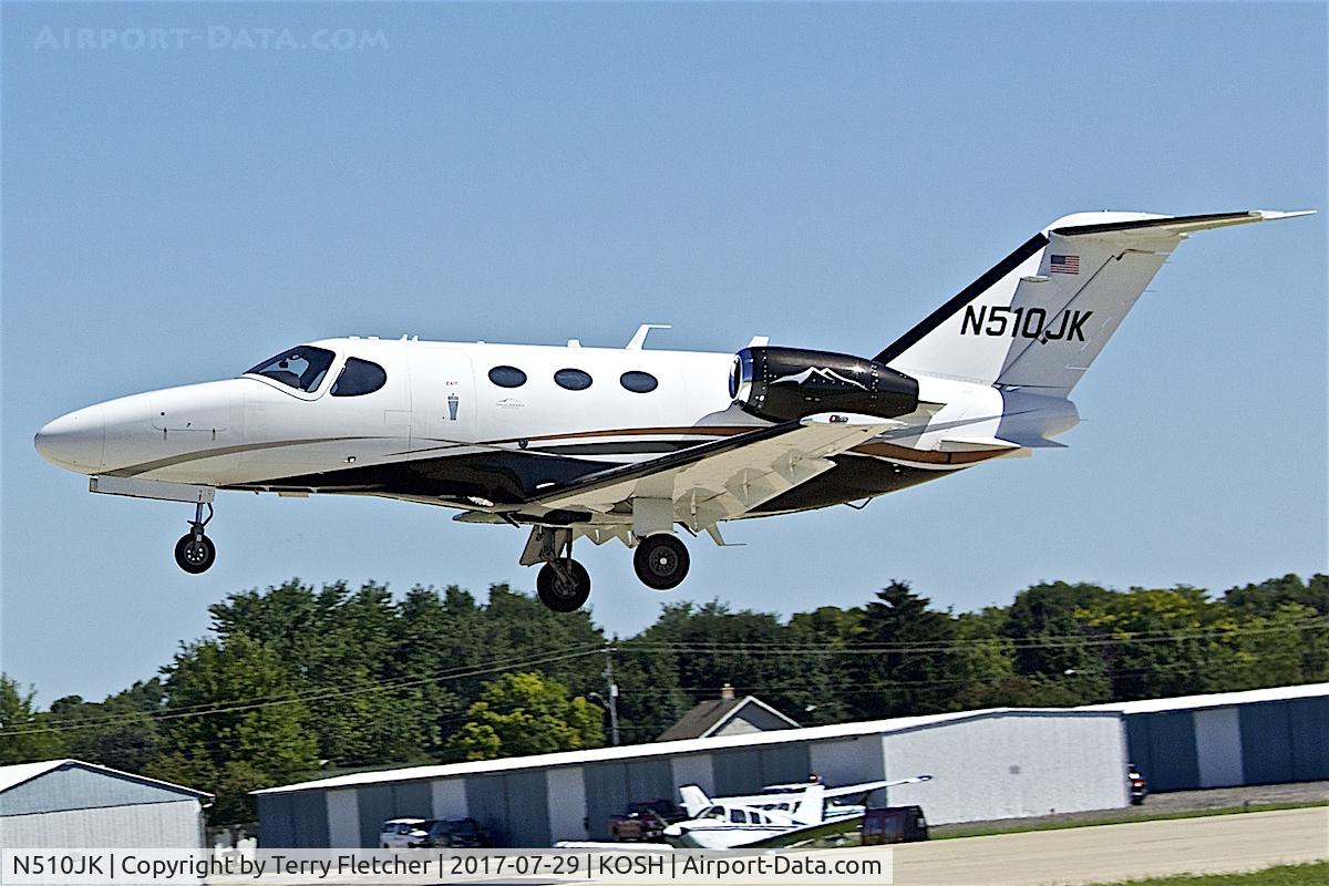 N510JK, 2013 Cessna 510 Citation Mustang Citation Mustang C/N 510-0440, at 2017 AirVenture at Oshkosh