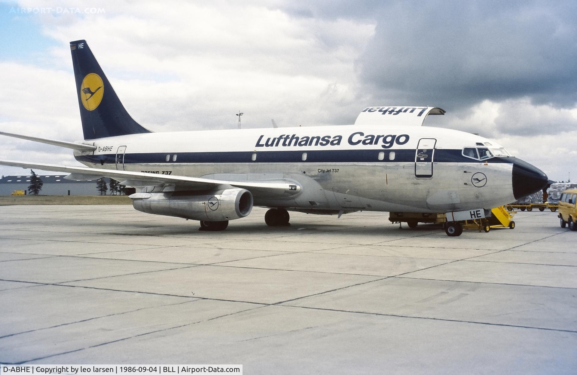 D-ABHE, 1971 Boeing 737-230C C/N 20258, Billund Denmark 4.9.1986