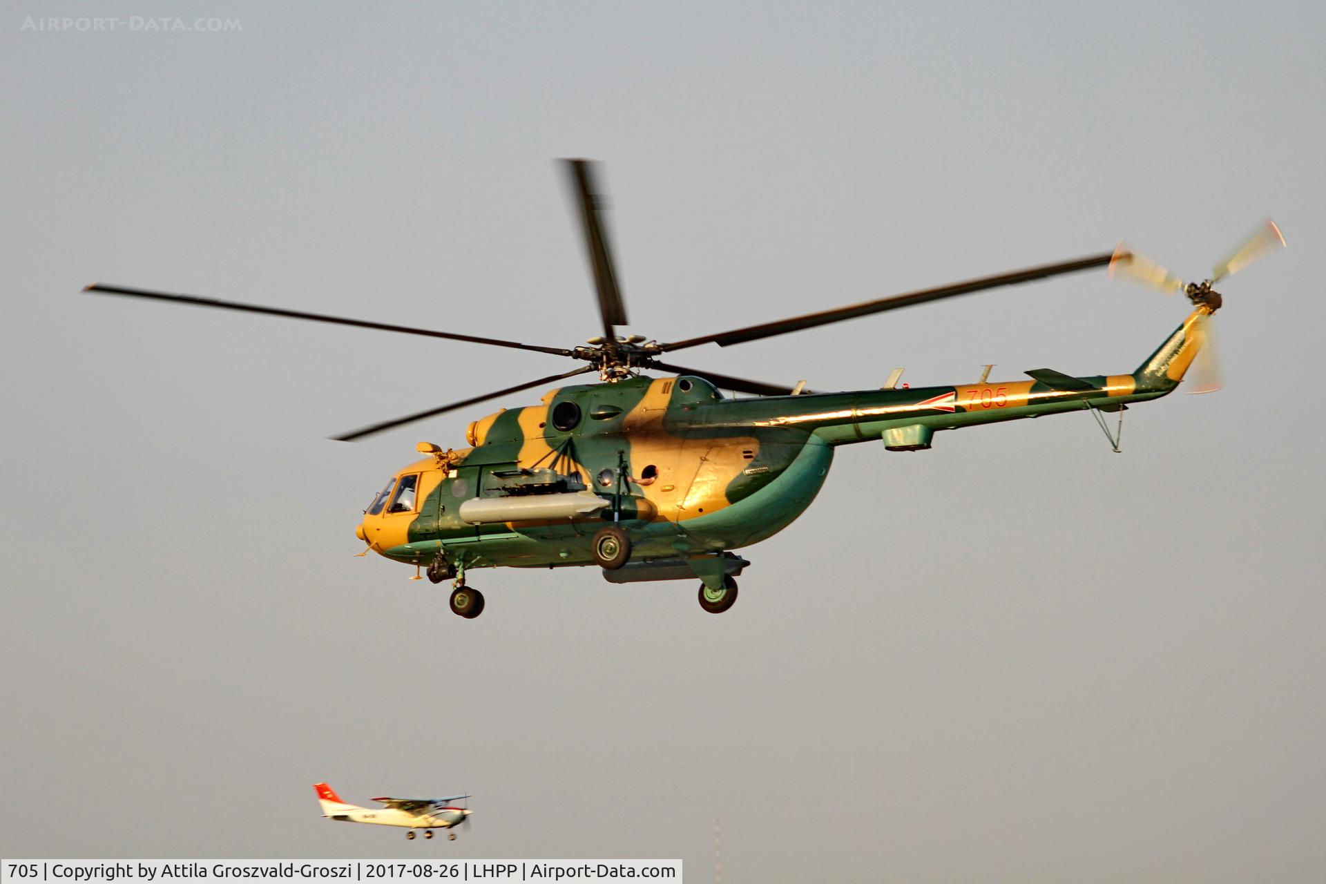 705, 1987 Mil Mi-17N C/N 104M05, Pécs-Pogány Airport, Hungary