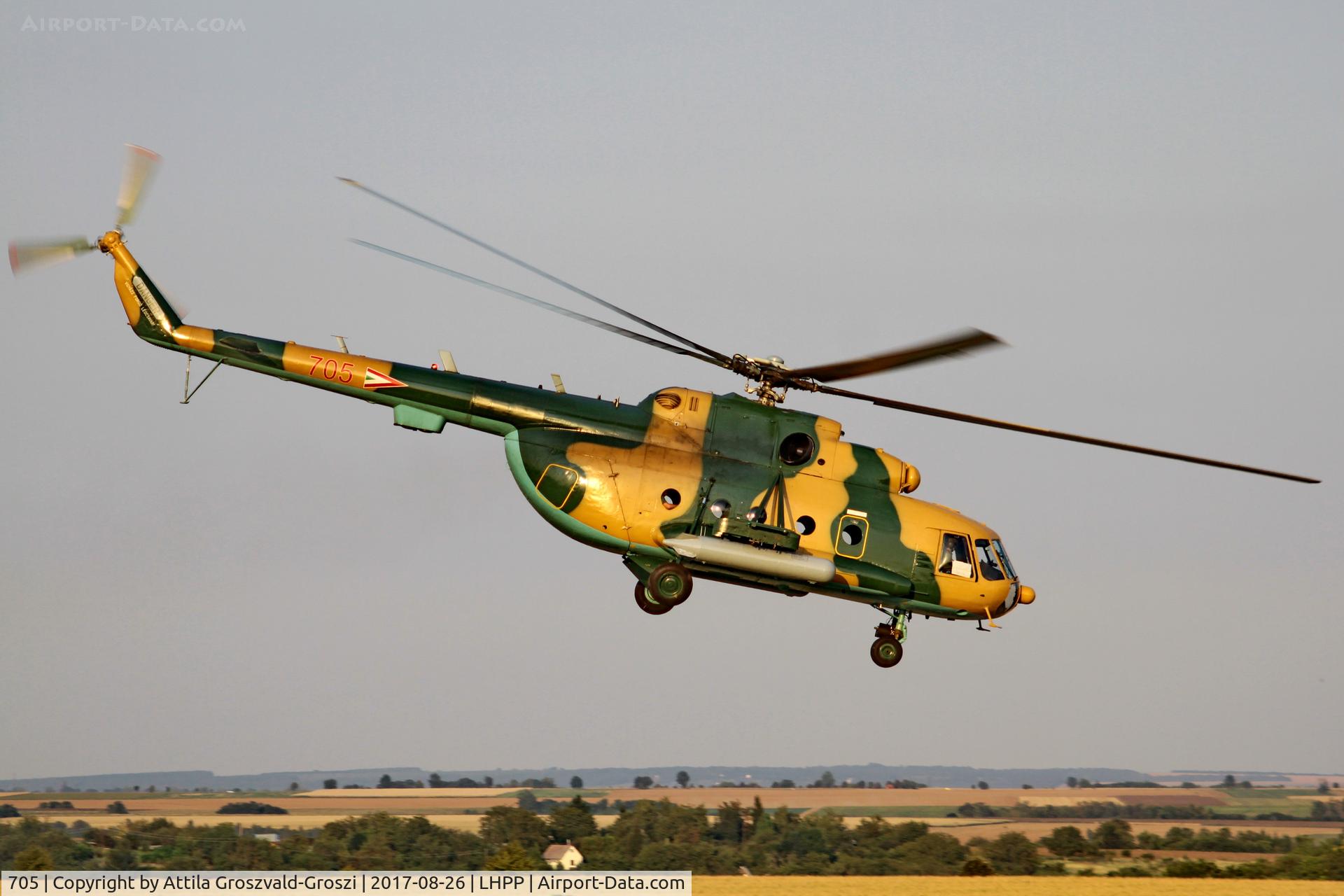 705, 1987 Mil Mi-17N C/N 104M05, Pécs-Pogány Airport, Hungary
