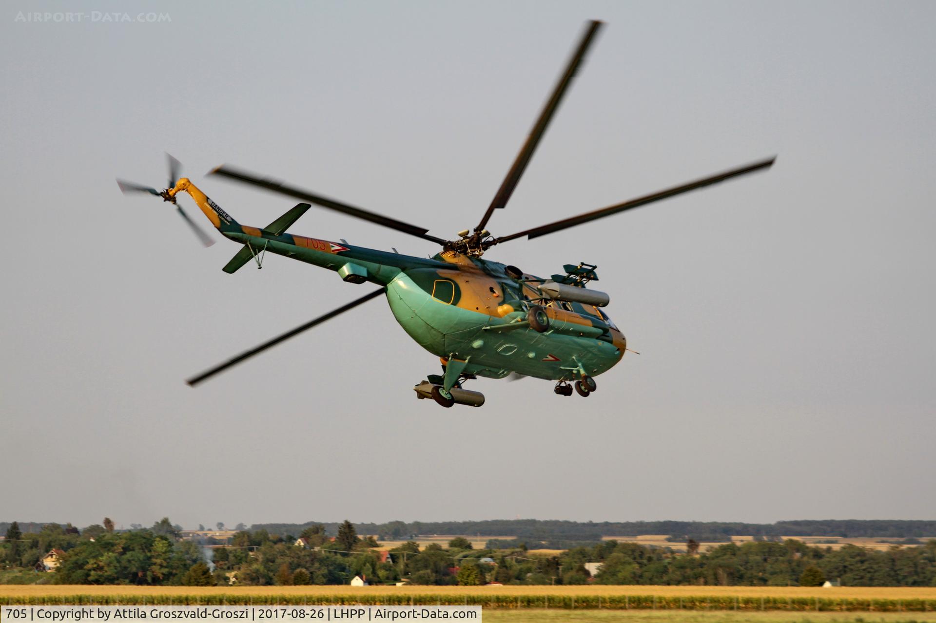 705, 1987 Mil Mi-17N C/N 104M05, Pécs-Pogány Airport, Hungary