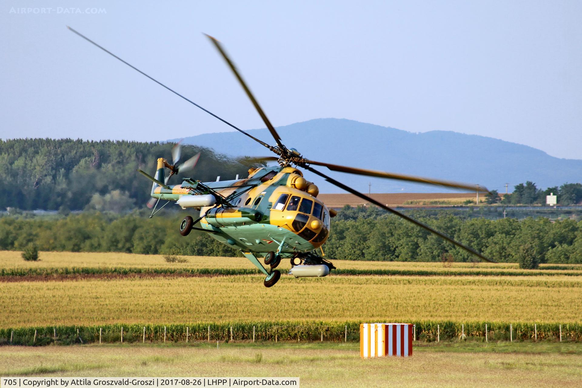 705, 1987 Mil Mi-17N C/N 104M05, Pécs-Pogány Airport, Hungary