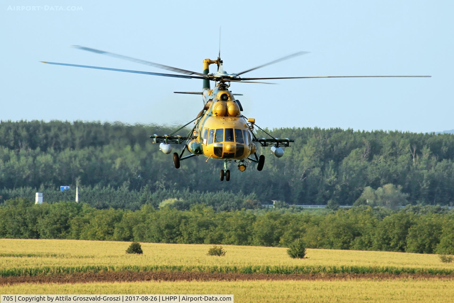705, 1987 Mil Mi-17N C/N 104M05, Pécs-Pogány Airport, Hungary