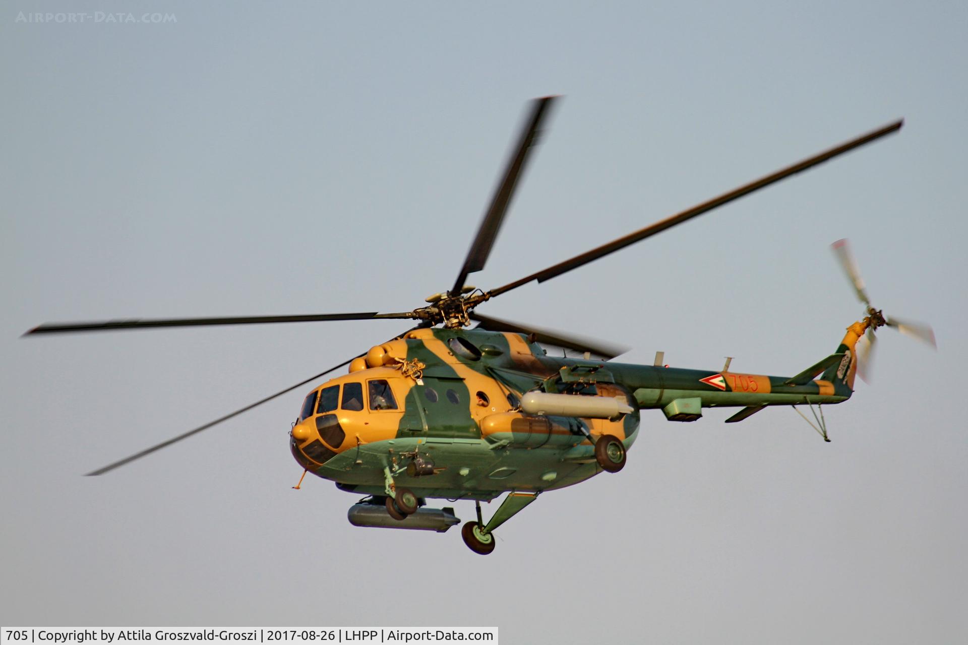 705, 1987 Mil Mi-17N C/N 104M05, Pécs-Pogány Airport, Hungary