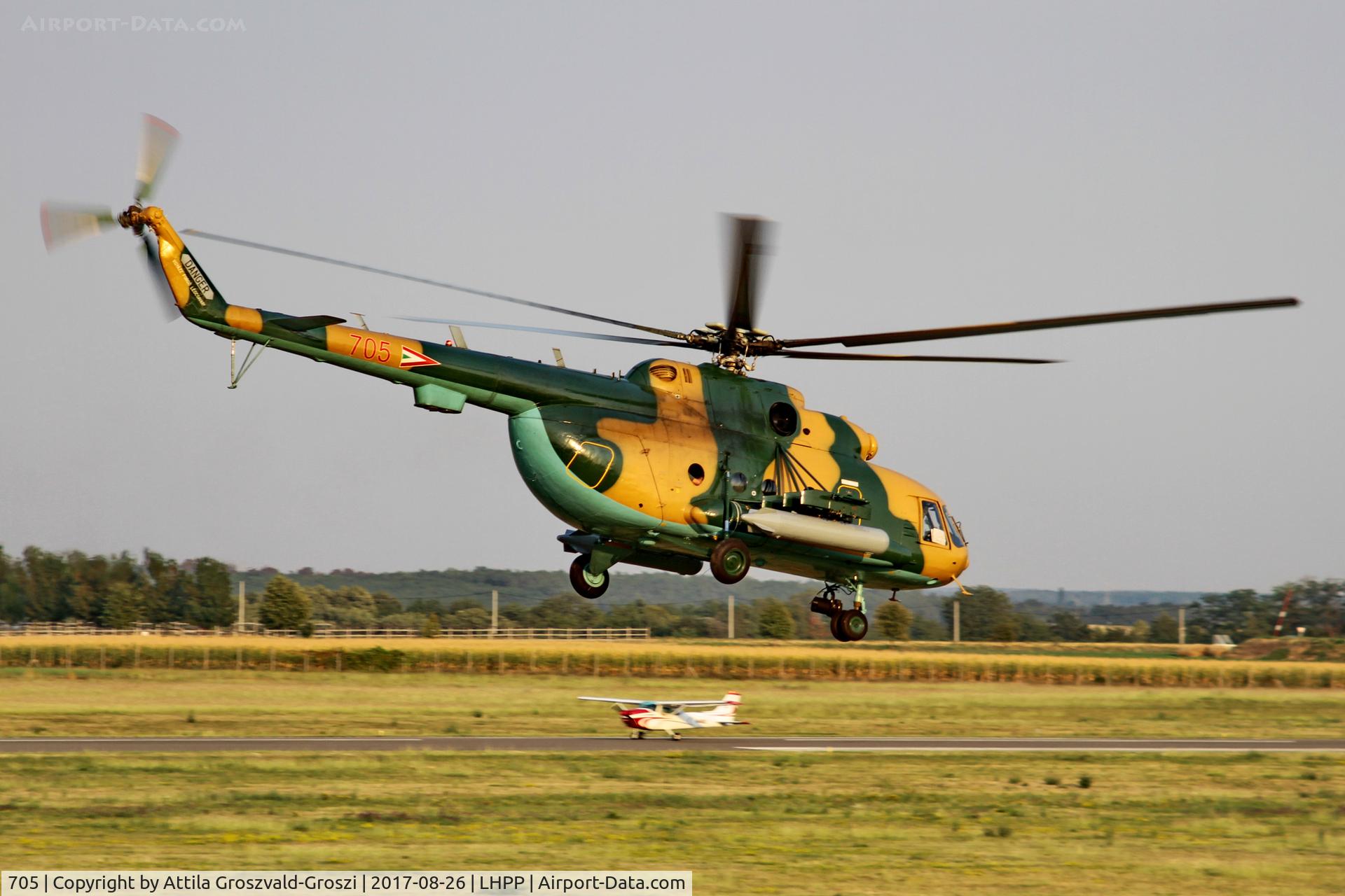 705, 1987 Mil Mi-17N C/N 104M05, Pécs-Pogány Airport, Hungary
