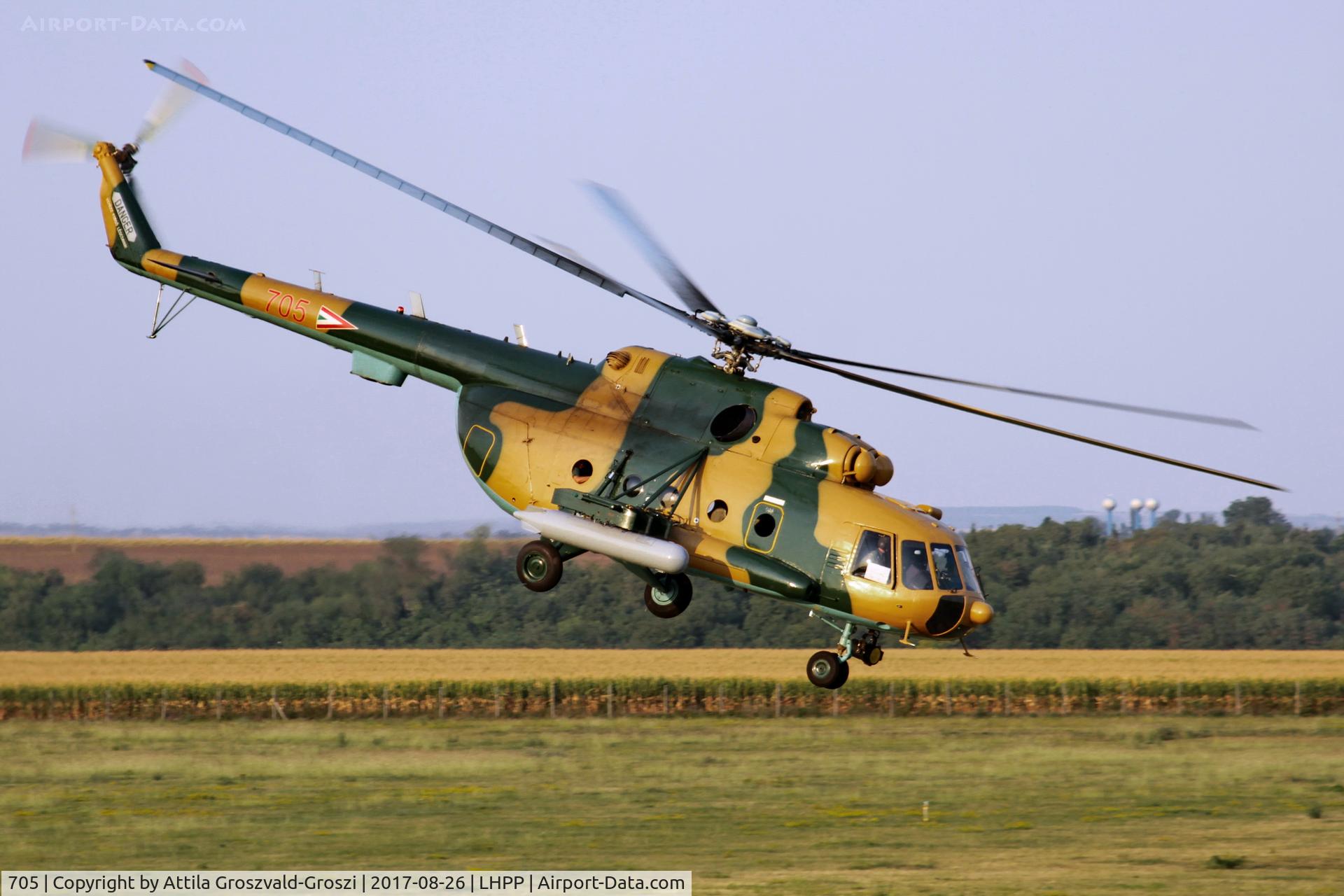 705, 1987 Mil Mi-17N C/N 104M05, Pécs-Pogány Airport, Hungary