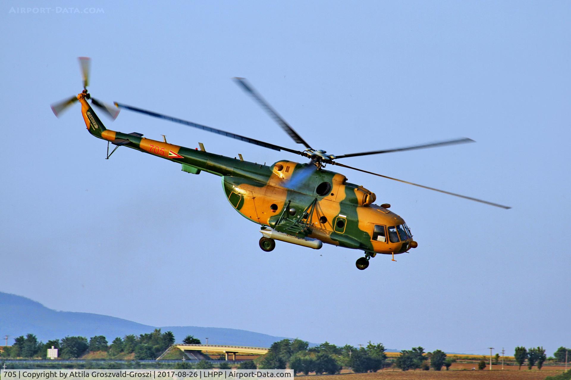 705, 1987 Mil Mi-17N C/N 104M05, Pécs-Pogány Airport, Hungary