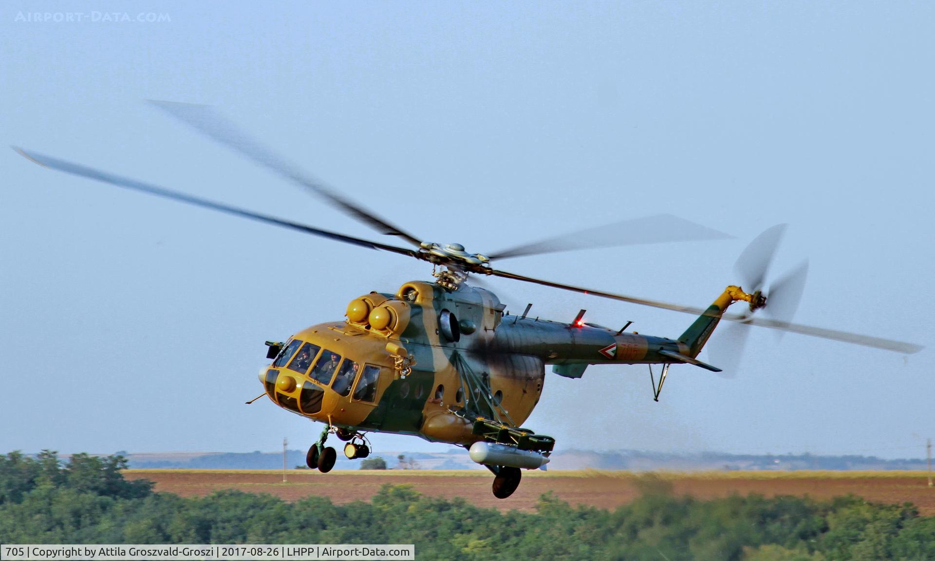 705, 1987 Mil Mi-17N C/N 104M05, Pécs-Pogány Airport, Hungary