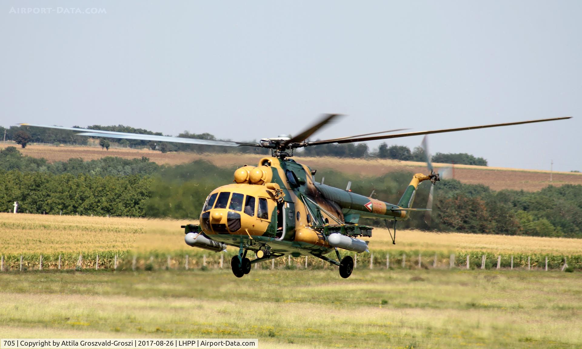 705, 1987 Mil Mi-17N C/N 104M05, Pécs-Pogány Airport, Hungary
