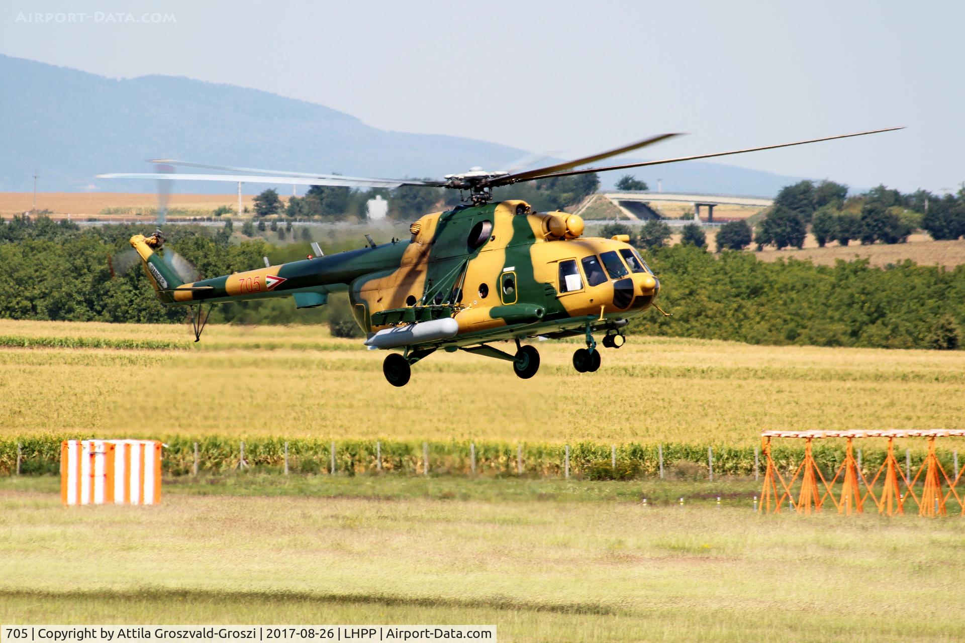 705, 1987 Mil Mi-17N C/N 104M05, Pécs-Pogány Airport, Hungary