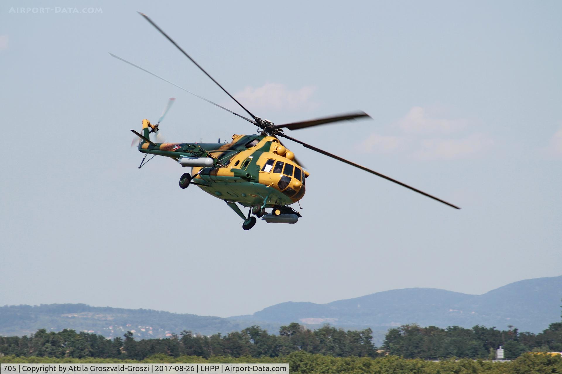 705, 1987 Mil Mi-17N C/N 104M05, Pécs-Pogány Airport, Hungary