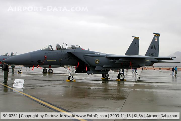 90-0261, 1990 McDonnell Douglas F-15E Strike Eagle C/N 1203/E163, F-15E Strike Eagle 90-0261 WA from 57th Wing Nellis AFB, NV