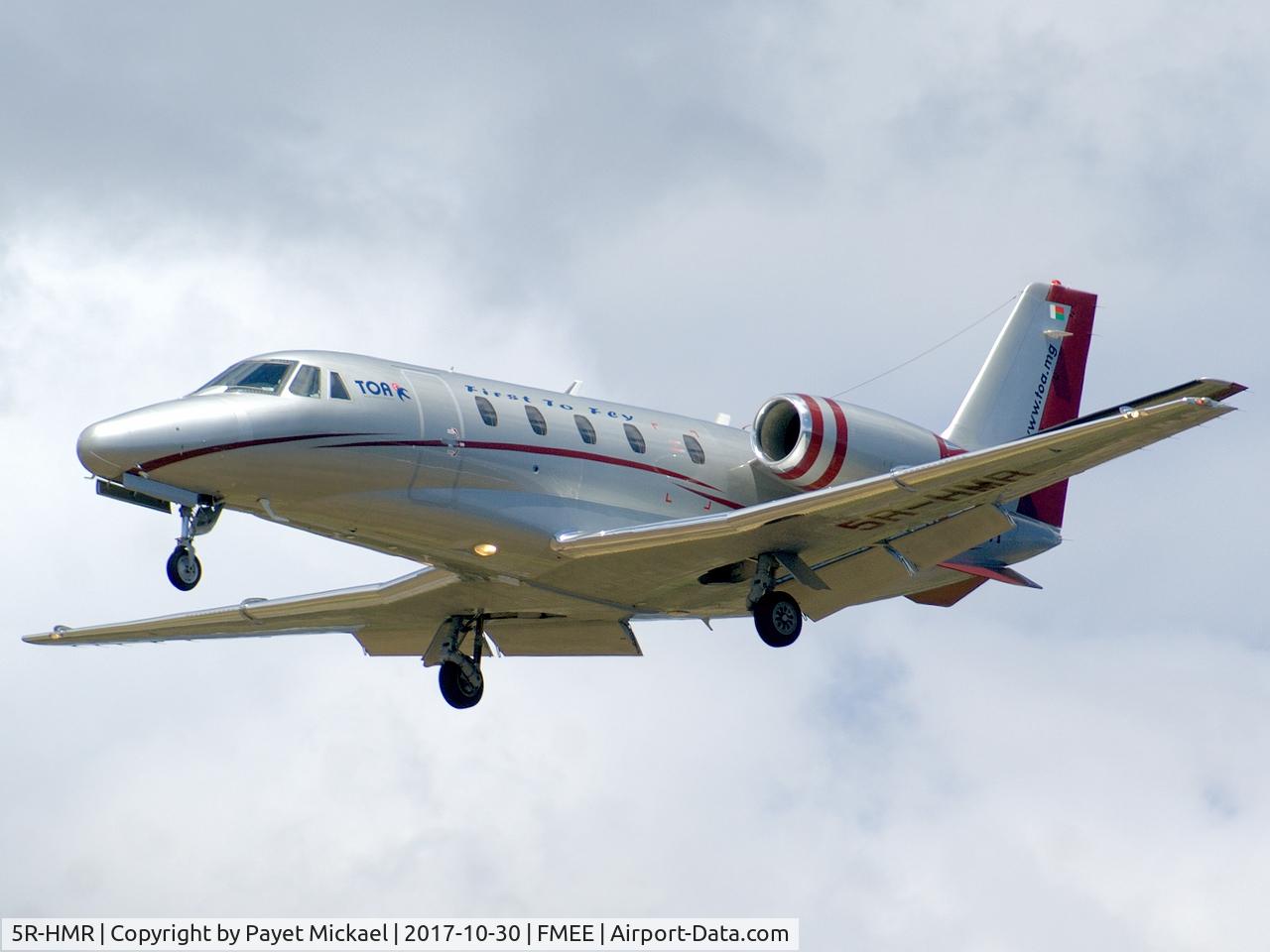 5R-HMR, 2001 Cessna 560XL Citation Excel C/N 560-5209, Landing rwy 14