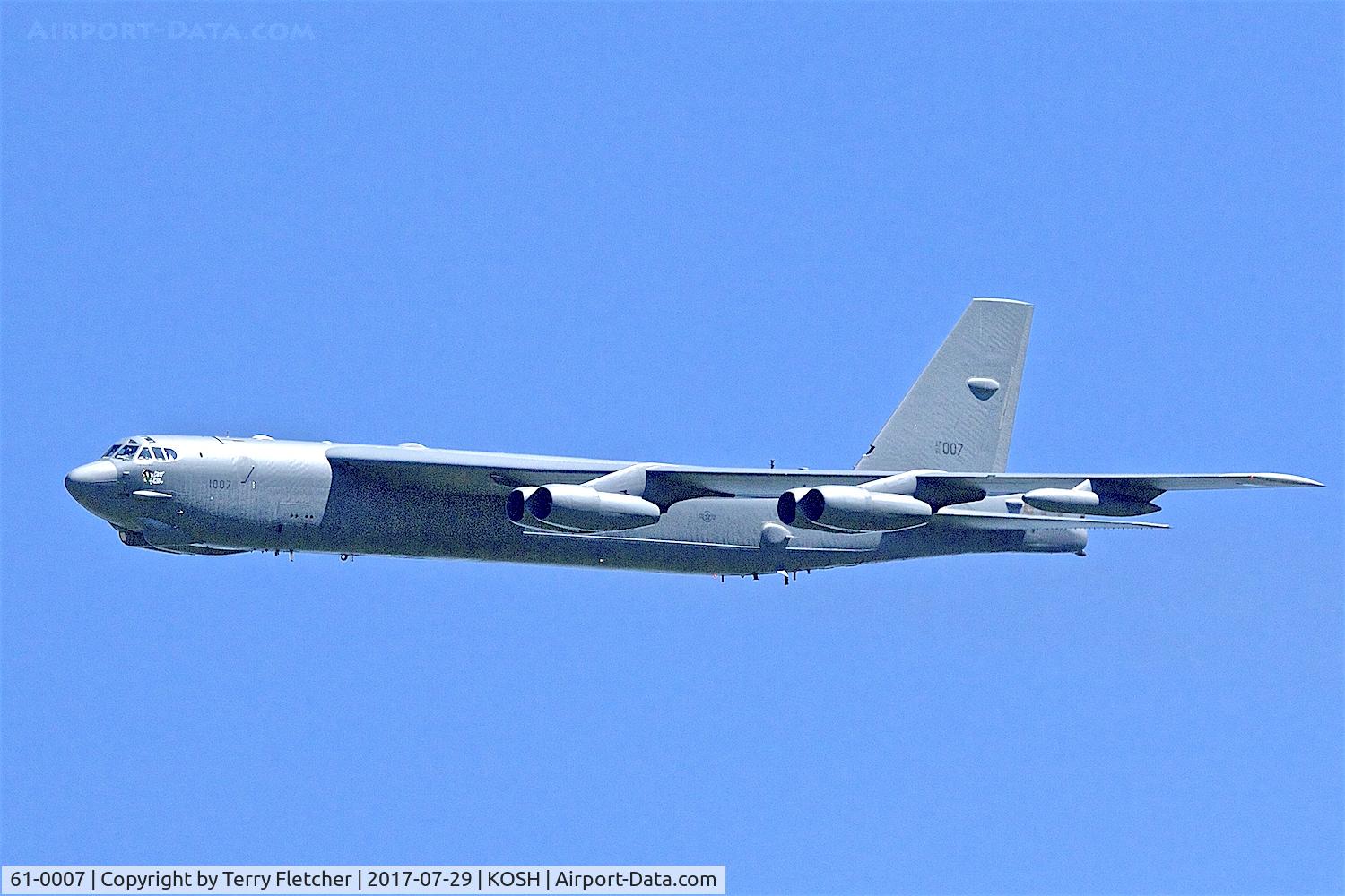 61-0007, 1961 Boeing B-52H Stratofortress C/N 464434, at 2017 EAA AirVenture at Oshkosh