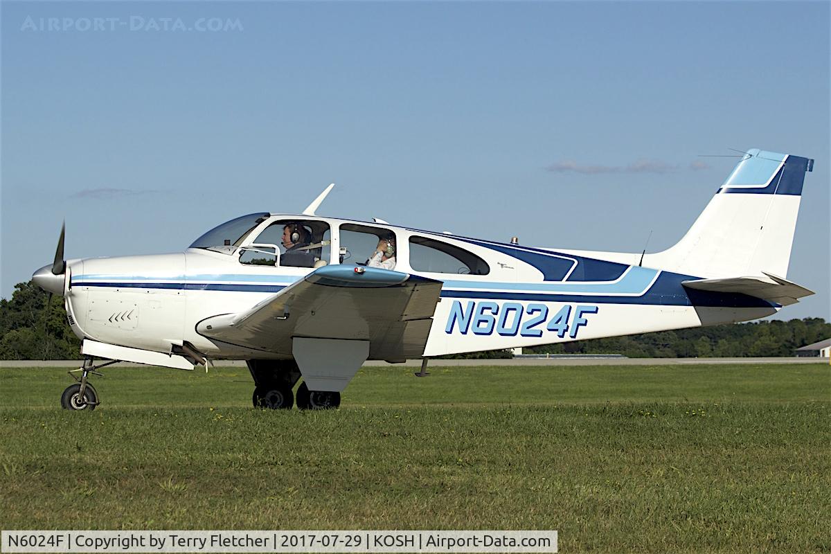 N6024F, 1965 Beech 35-C33 Debonair C/N CD-879, at 2017 EAA AirVenture at Oshkosh