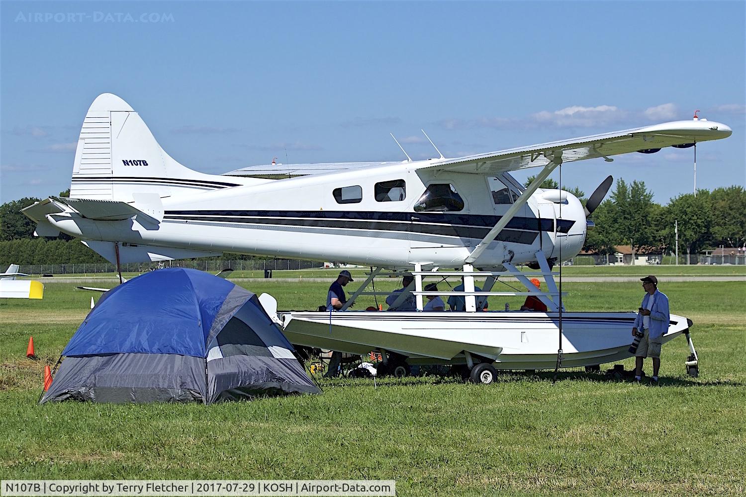 N107B, 1958 De Havilland Canada DHC-2 Beaver Mk.I C/N 1220, at 2017 EAA AirVenture at Oshkosh