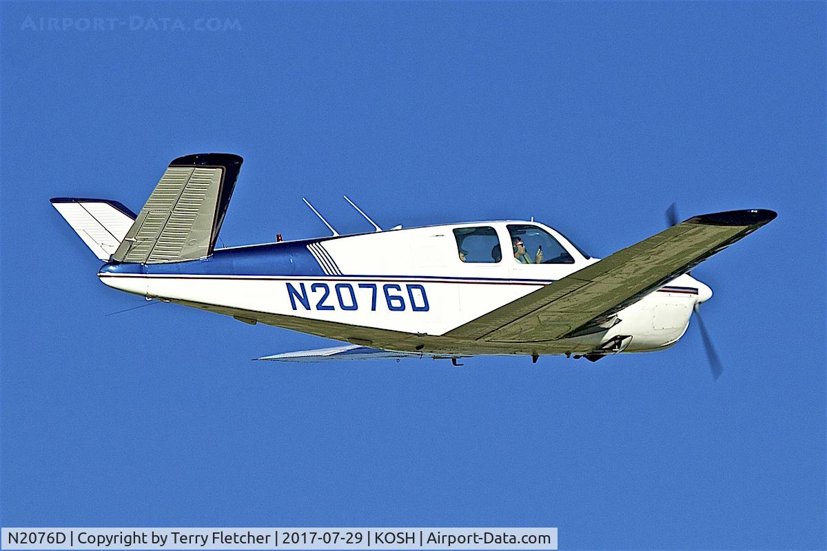 N2076D, 1953 Beech D35 C/N D-3428, at 2017 EAA AirVenture at Oshkosh