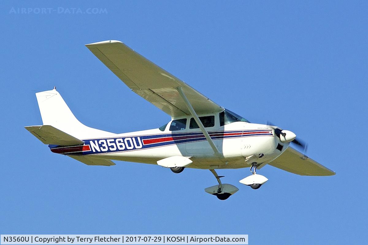 N3560U, 1963 Cessna 182F Skylane C/N 18254960, at 2017 EAA AirVenture at Oshkosh