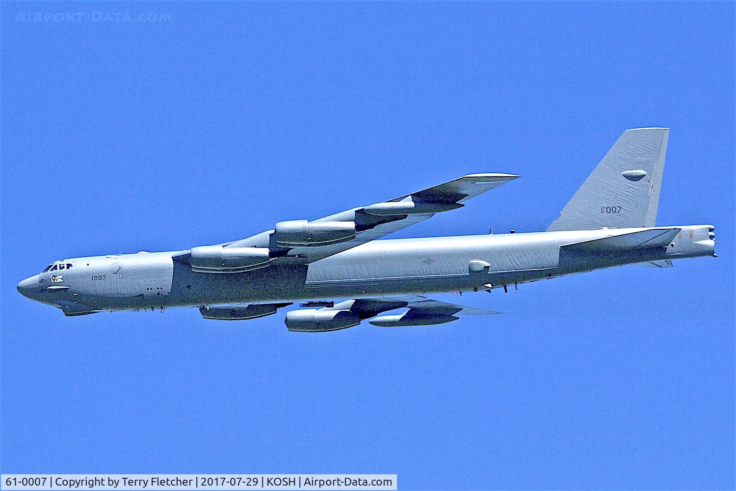 61-0007, 1961 Boeing B-52H Stratofortress C/N 464434, at 2017 EAA AirVenture at Oshkosh