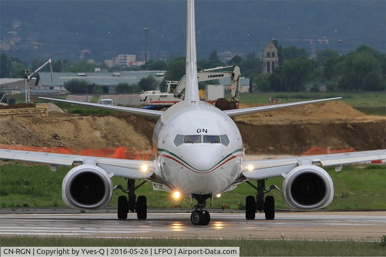 CN-RGN, 2013 Boeing 737-8B6 C/N 33075, Boeing 737-8B6, Lining up prior take off rwy 08, Paris-Orly airport (LFPO-ORY)
