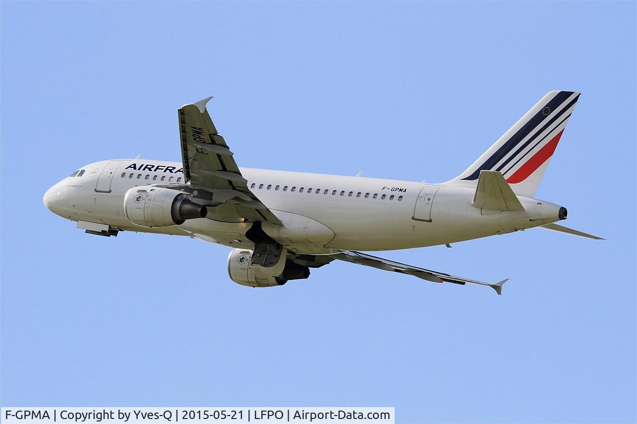 F-GPMA, 1998 Airbus A319-113 C/N 598, Airbus A319-113, Take off rwy 24, Paris-Orly airport (LFPO-ORY)