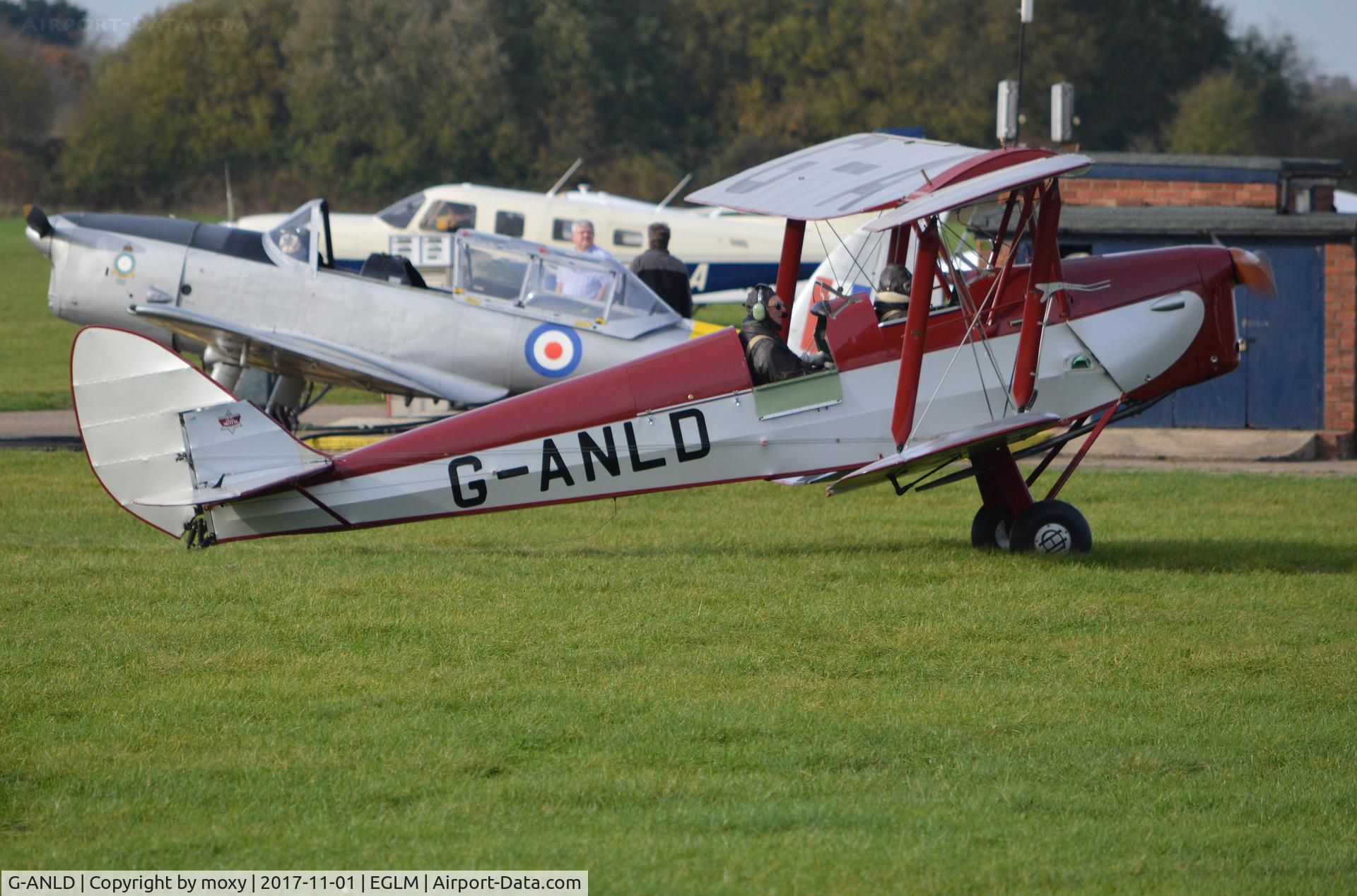 G-ANLD, 1943 De Havilland DH-82A Tiger Moth II C/N 85990, De Havilland DH-82A Tiger Moth at White Waltham. Ex OO-DPA