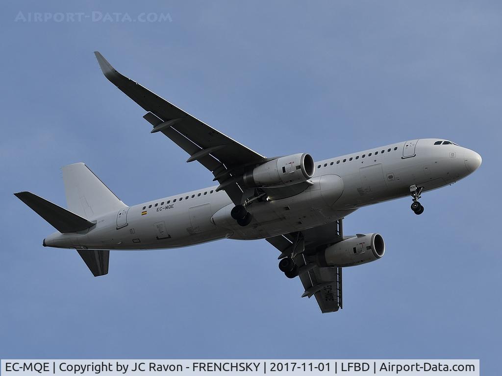 EC-MQE, 2017 Airbus A320-232 C/N 7585, Vueling VY2915 from Barcelona (BCN) landing runway 23